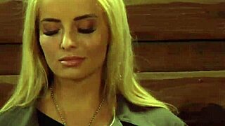 busty lesbian slave gets fingered by dominant mistress in bondage