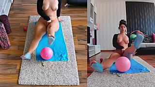 I dare you to watch my naughty naked yoga workout