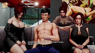 Fat curvy girl wears cute outfit in game.