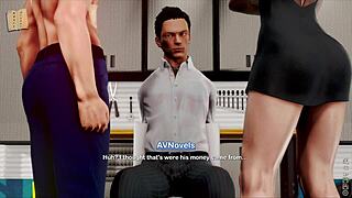 Fat curvy girl wears cute outfit in game.