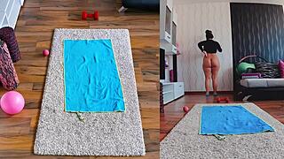 I dare you to watch my naughty naked yoga workout