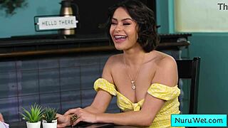 Sensual Masseuse Prepares Wet Nuru Massage