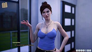 Curvy character in 3D outfit at lust academy