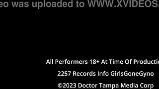 Tina Lee Comet gets embarrassed during her yearly gyno exam by Doctor Tampa and Nurse Angel Rose at GirlsGoneGyno!
