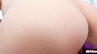 Skye Angel Covers Cock In Girlcum