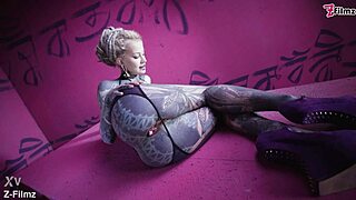 tattoo anal solo finger masturbation - buttplug collection atm anal gapes goth punk alt porn zf205