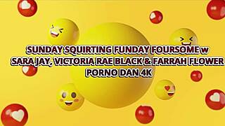 Cum-Knocked Coeds Sara Jay in Homemade Fun