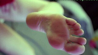 Naughty brunette babe spanks and pegs her man in roleplay, then swallows his cumshot