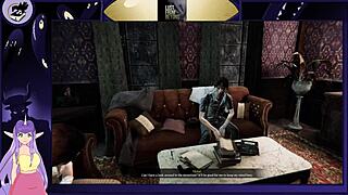 Brunette bodybuilder with big tits in lustful game