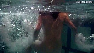 Russian Brunette Babes Katka and Barbara Enjoy Underwater Fun