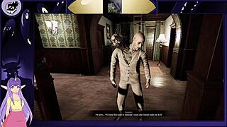 Brunette bodybuilder with big tits in lustful game