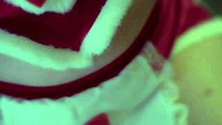 Naughty brunette babe spanks and pegs her man in roleplay, then swallows his cumshot