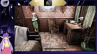 Brunette bodybuilder with big tits in lustful game