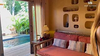 real estate agent takes naughty offer for massive finish