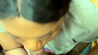 sucking monster cock at flea market rough cumshot