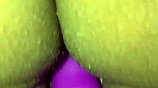 Her reactions when the vibrator touches her pussy.