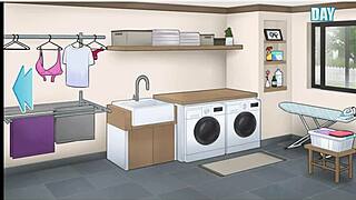 I enjoy the maid's sexy cartoon sex in house chores.