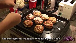 Cooking Naked with Raquel and Her Big Tits!