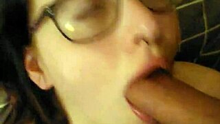 Belle tied down for intense throat humiliation close-up.