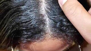 hey, my best friend's mom caught me with her thong and sucked me off till I came in her mouth, part 1