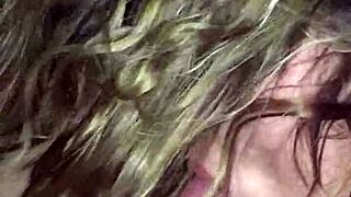 Wife Intensely Sucks Another Man's Cock in Cheating Blowjob Session with Amateur Passion.