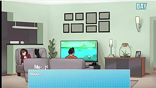 I enjoy the maid's sexy cartoon sex in house chores.