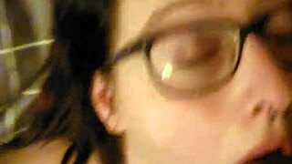 Belle tied down for intense throat humiliation close-up.