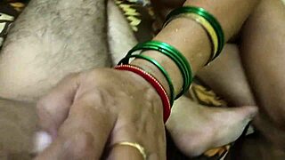 Kolkata Bengali housewife strips nude, sucks boyfriend's cock