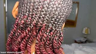 She Feels The Monster Cock Entering Her Pussy