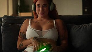 I Find My Roommie Having Virtual Sex With Her Boyfriend And I Manage To Seduce Her Until We Fuck