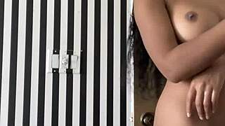 Sexy Latina Girl Strips Naked And Shows Off Her Body In Exciting Display!