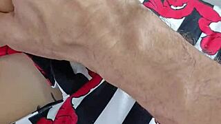 10 Inch Toy Teasing Her Pussy in Homemade Close-Up Action