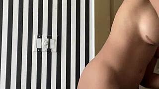 Sexy Latina Girl Strips Naked And Shows Off Her Body In Exciting Display!