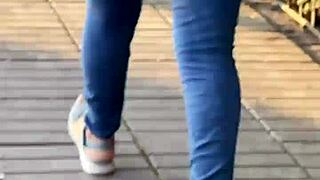 Latina woman in jeans