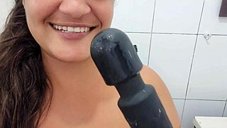 Paty Bumbum Shows Her Large Hairy Wet Pussy.