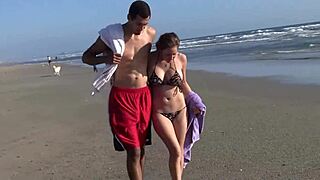 big boobed beach whore kiera king takes rough monster cock pounding