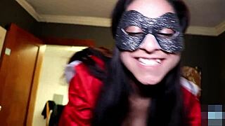 Her First Blowjob Turns Into Deepthroat Training for Christmas! 😍