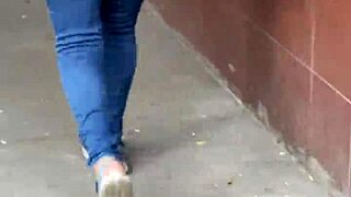 Latina woman in jeans