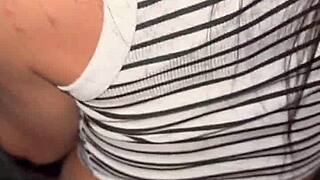 Fucking Latina Teen In Car While She Talks To Cuckold Boyfriend