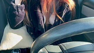 yo, check italian artemisia love flashing big boobs solo in car... hot nipples! 🔥