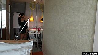 French goth returns for rough big ass fuck