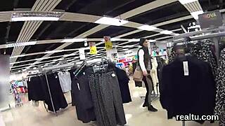 Luscious Czech Chick Sucked and Fucked in Mall POV