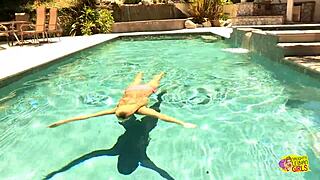 She calls her lesbian friend upon arrival, then they passionately kiss outdoors