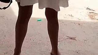 Beautiful Pornstar with Fake Tits Kisses, Blows Cock, and Fucks Ass in Mountain Outdoor Setting