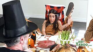 Wet Thanksgiving feast with mommy’s raw holiday pounding