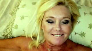 Watch This Milf Housewife Get Huge Cumshots on Her Shaved Pussy!