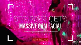 Stripper Maxine X gets clothes ripped for anal squirting!!