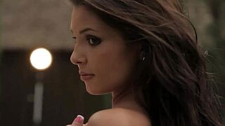 Natalie Negodina rips her lingerie while stripping nude?