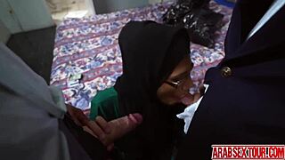 Arab Chick Slips into Hotel for Doggystyle Action