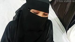 Hot Muslim girl bent over for hardcore doggy style with boyfriend